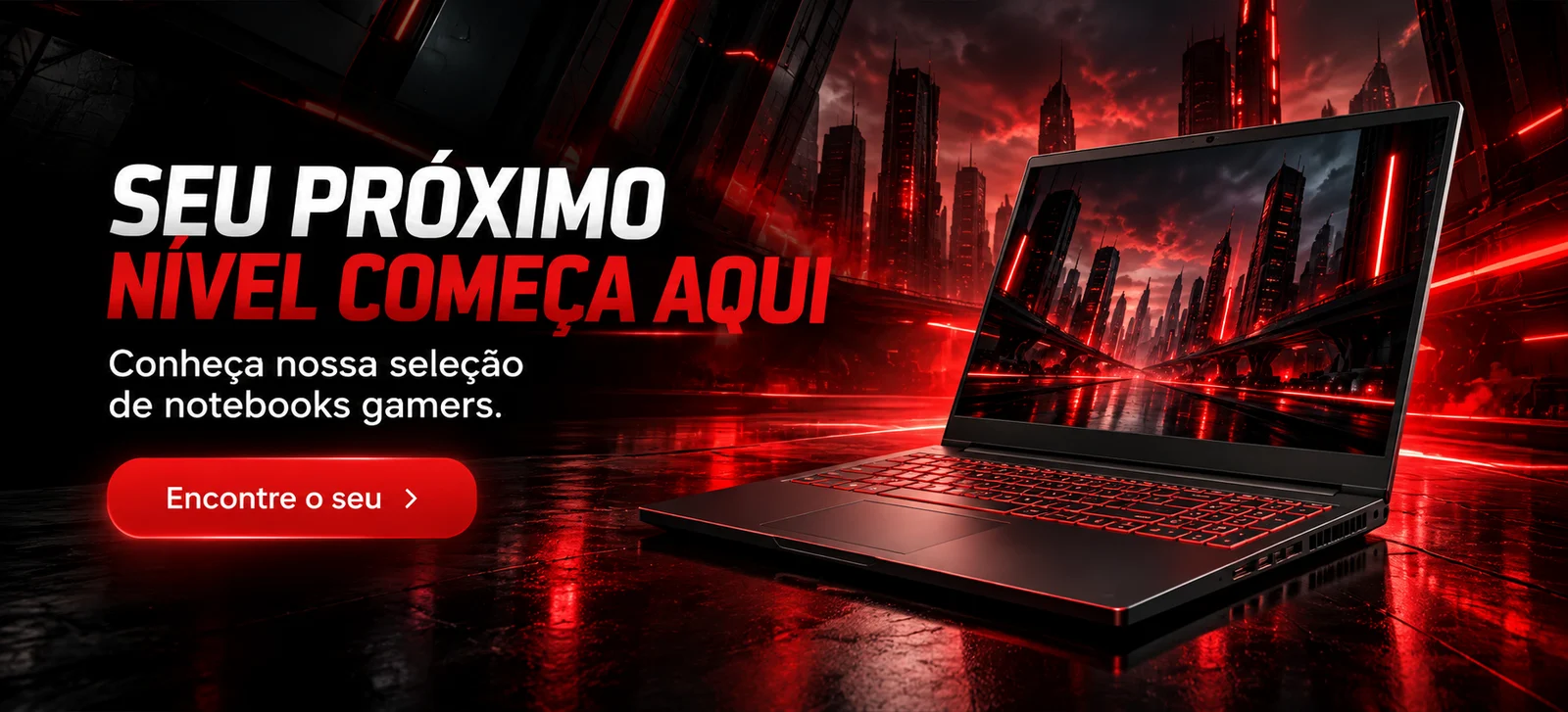Seu próximo nível começa aqui: notebooks gamers