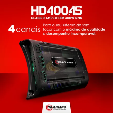 Modulo Taramps HD400.4S 4 Canais
