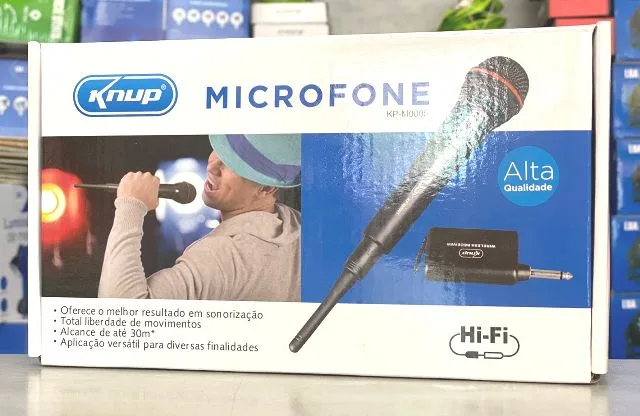 Microfone sem Fio Knup KP-M0005