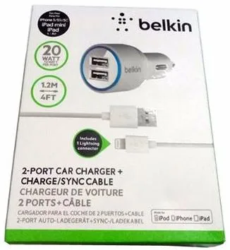 Carregador Veicular Belkin com Cabo iPhone 5