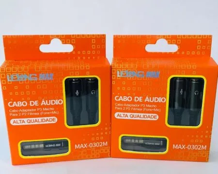 Cabo Adaptador de P3 Macho para P2 Femea