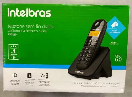 Telefone sem Fio Intelbras TS3110 Preto