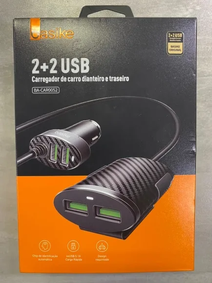 Carregador Veicular Basike BA-CAR0052