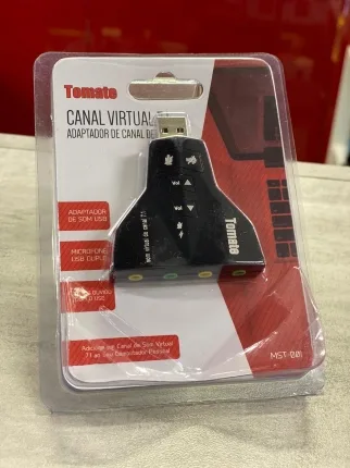 Adaptador USB Áudio Tomate MST-001