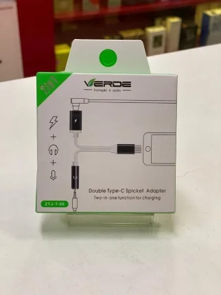 Adaptador Tipo C Fone Carregador Verde ZTJ-T-06