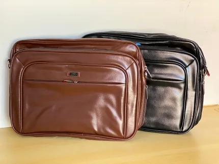 Bolsa Pasta Notebook Geludi A004# Preto Marrom