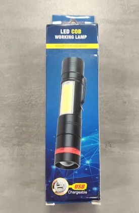 Lanterna Tática USB LED Cob