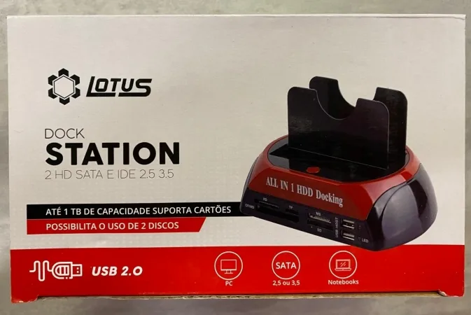 Dock Station HD Lotus 2 HD Sata e Ide 2.5 3.5