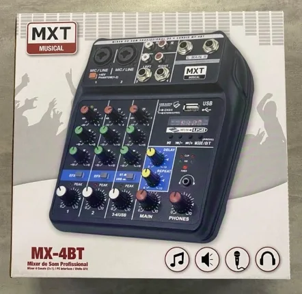 Mesa Som 4 Canais MXT MX-4BT
