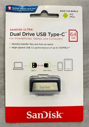 Pendrive Tipo-C 64GB SanDisk