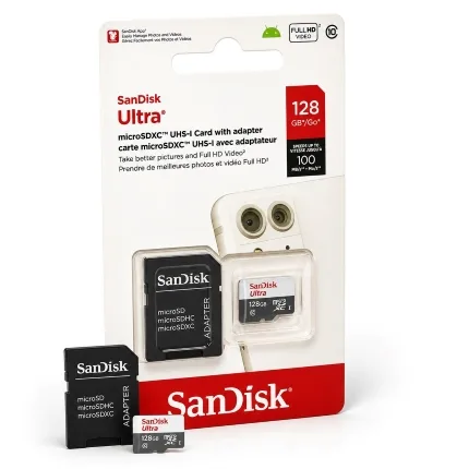 Memória Micro SD 128GB SanDisk Ultra CLASS10