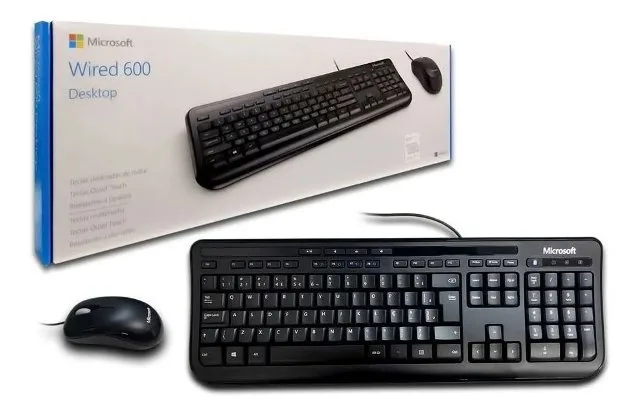 Teclado Mouse com Fio Microsoft 1576