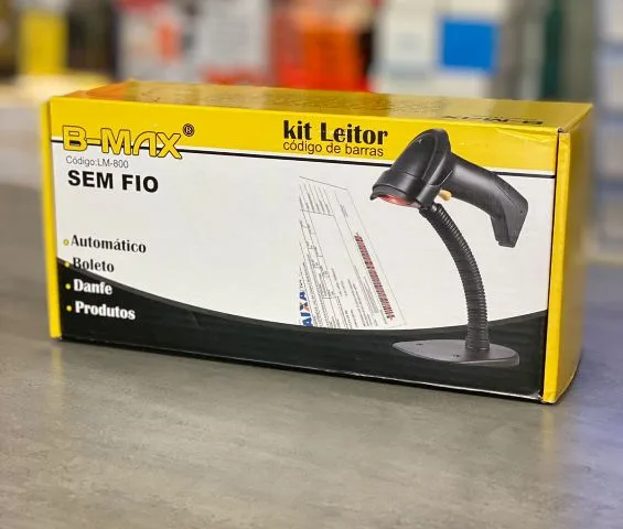 Leitor Codigo Barra B-Max LM-800 Laser sem Fio