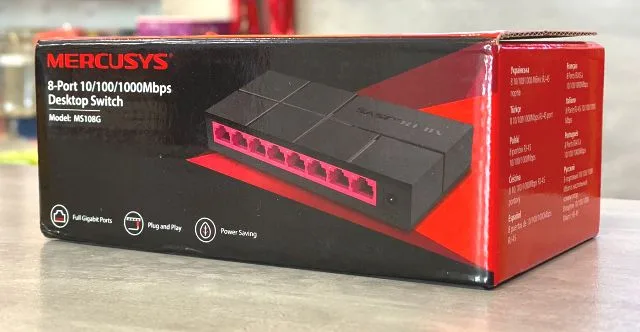 Hub Switch 8P Mercusys MS108G Gigabit