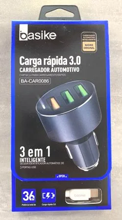 Carregador Veicular Basike BA-CAR0086