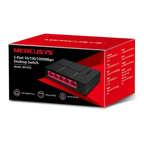 Hub Switch 5P Mercusys MS105G Gigabit