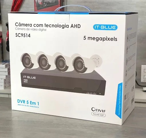 Kit Segurança Eletrônica IT-Blue SC9514 DVR 5 em 1