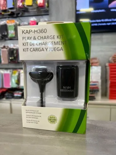 Kit Bateria Cabo Manete XBOX360 KAP-H360