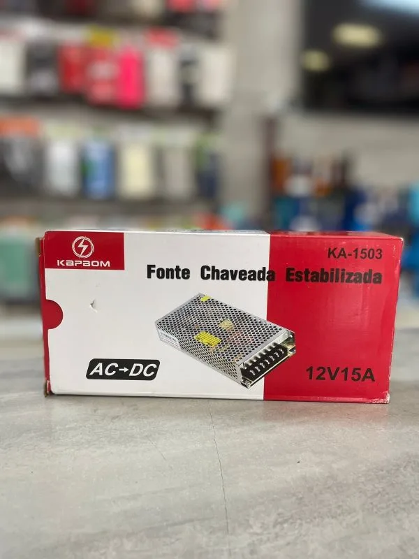 Fonte 12V 15A Chaveada Kapbom KA-1503