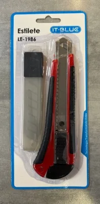 Estilete Emborrachado 18MM Brasforte