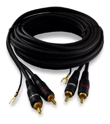 Cabo RCA 2+2 com Terra - MXT 5M 5MM