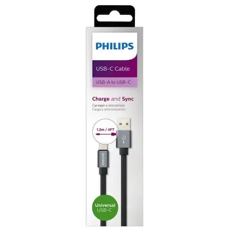 Cabo USB Tipo C Philips DLC2528F/97