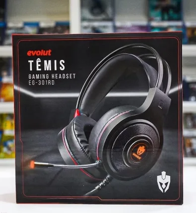 Fone Gamer Evolut Têmis EG-301RD