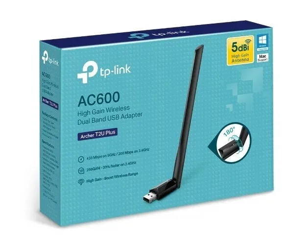 Adaptador USB Wireless TP-Link Archer T2U Plus