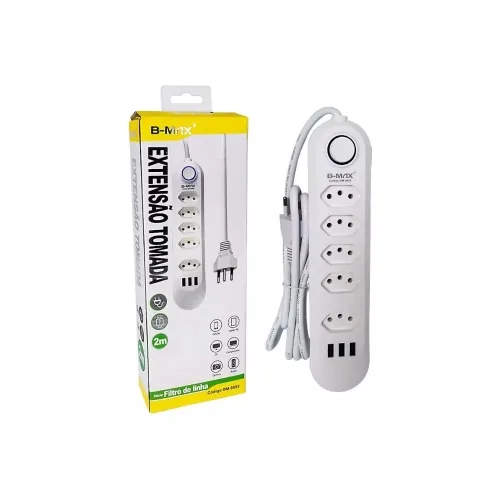 Filtro Linha 5 Tomadas B-Max BM-8695A