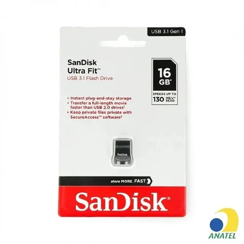Pendrive 16GB SanDisk Ultra Fit SDCZ430