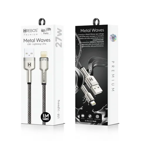 Cabo USB iPhone Hrebos CB-218I