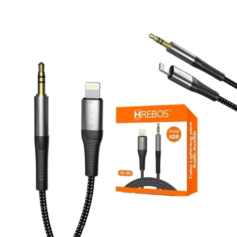 Adaptador iPhone Auxiliar Hrebos AD-201