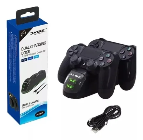 Base de Carregador Dock Duplo USB PS4