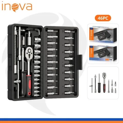 Kit Ferramentas Inova 46 Peças MD-127115