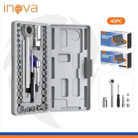 Kit de Ferramentas 40 Peças MD-12716 Inova
