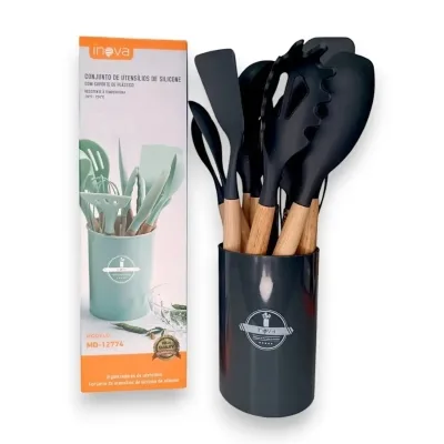 Conjunto Talheres de Silicone Inova MD-12774