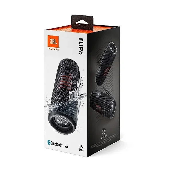 Caixa Som JBL Flip 6 Preta