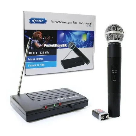 Microfone sem Fio Knup KP-910