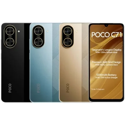 Celular POCO C71 128GB 4RAM Preto