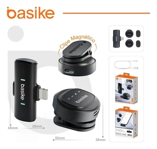 Microfone Lapela sem Fio BA-MIC0006