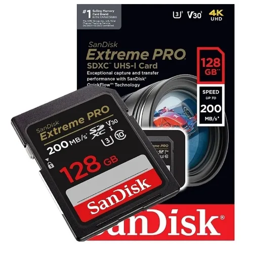 Memória SD 128GB Extreme Pro