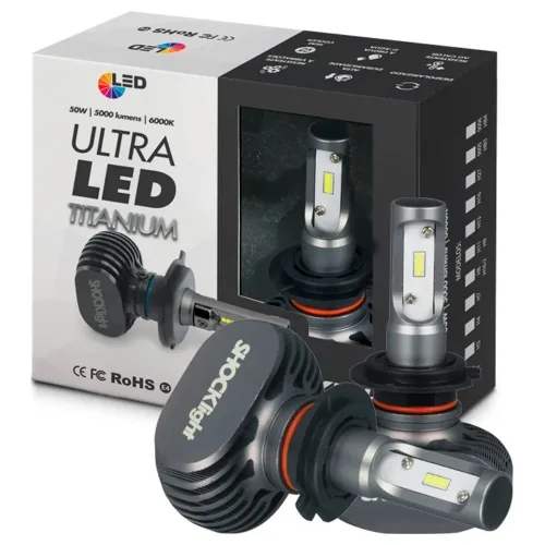 Lâmpada LED H7 50W 5000 Lumens 6.000K Shocklinght