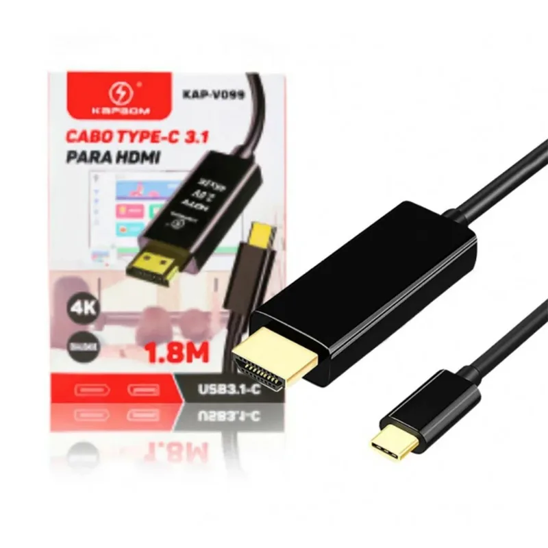 Cabo Kapbom Tipo C HDMI 3.1 KAP-V099