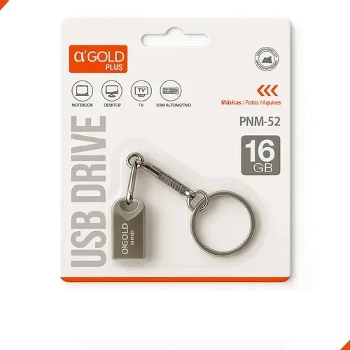 Pendrive 16GB Metal A'Gold