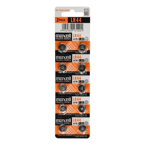 Bateria Maxell Alcaline LR44