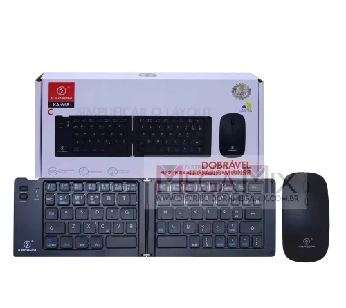Teclado Mouse Bluetooth Kapbom KA-668