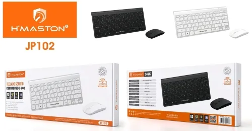 Teclado e Mouse sem Fio H'Maston JP102