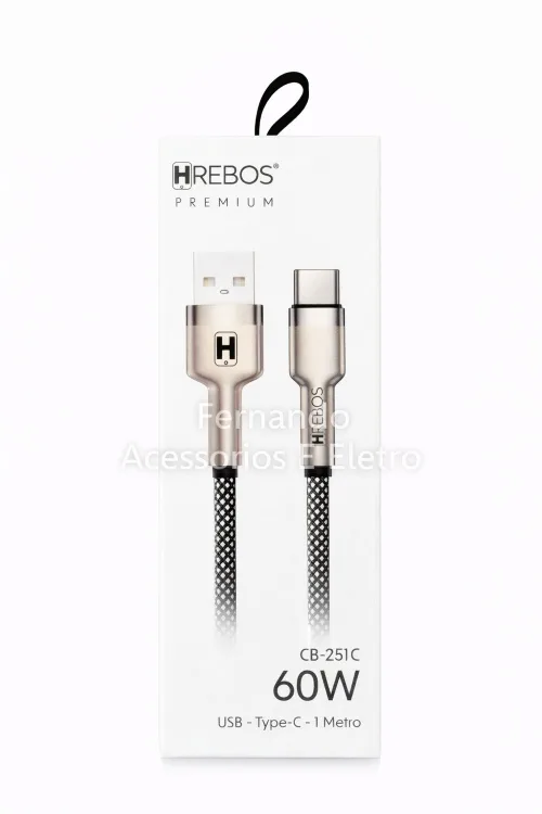 Cabo USB Tipo C Hrebos CB-251C