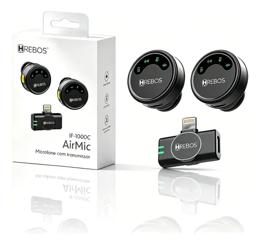 Microfone Lapela Hrebos IF-1000I