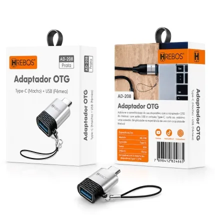 Adaptador Hrebos OTG Tipo C AD-208
